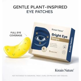 Kreain Nature Brightening Vegan Eye Strips With Lutein - 3 Pairs, Moisturizing For Tired, Puffy, Dry Eyes & Dark Circles, TikTok-Loved, Gift-Wort (Option: 01) Kreain Nature Brightening Vegan Eye Strips With Lutein - 3 Pairs, Moisturizing For Tired, Puffy, Dry Eyes & Dark Circles, TikTok-Loved, Gift-Wort (Option: 01)